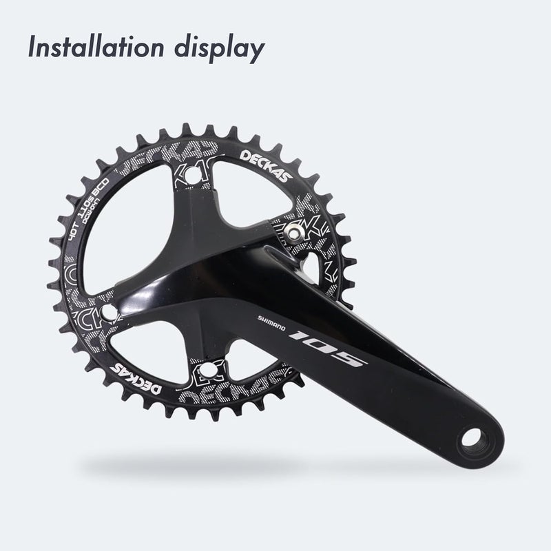 DJC Components DJC Road Bike Chainring 110bcd Gravel 7 8 9 10 11 12 Speed R7100 R8100 R9200 R7000 R8000 R9100 R9000 4700 5800 6800 R2000 R3000 RX810 RX600 Dura ace Tiagra GRX 105 - Image 5